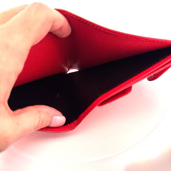 Louis Vuitton Epi Leather Compact Wallet in Castillan Red - Picture 5 of 5